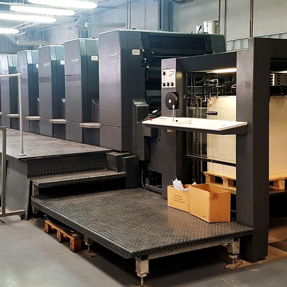 Multi-colour offset press in our facility